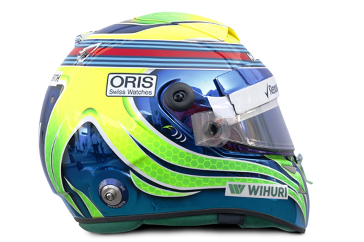 1/2 ヘルメット フェリペ・マッサ 2017 最終レース フェリペ・マッサ