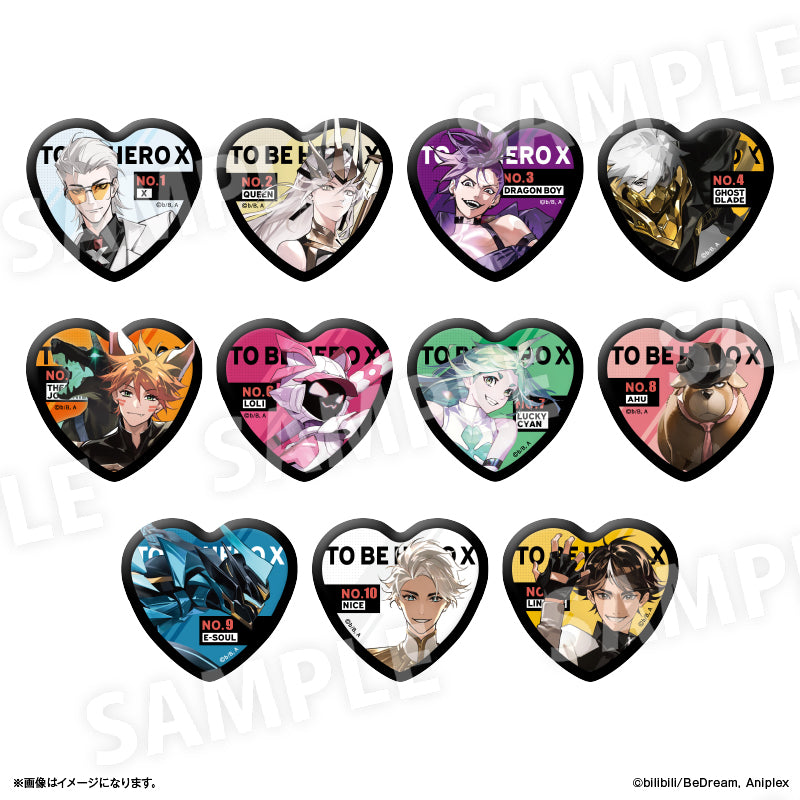 アニメ「TO BE HERO X」 トレーディングハート缶バッジ 【全11種