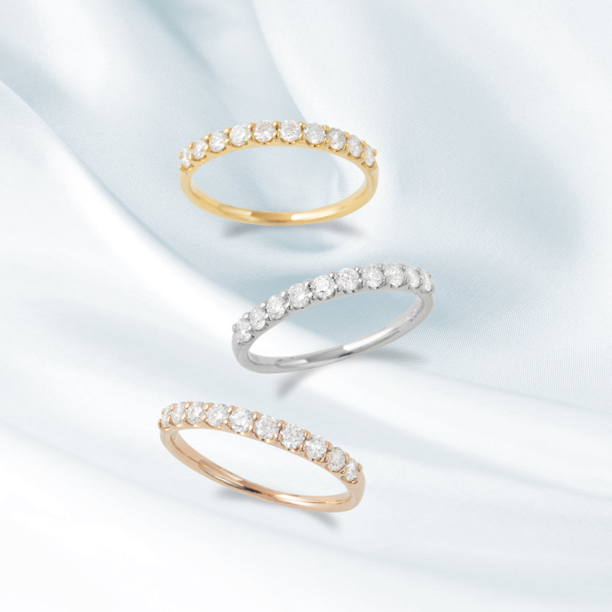 ハーフエタニティリング 0.3ct K18PG ピンクゴールド – facett 公式