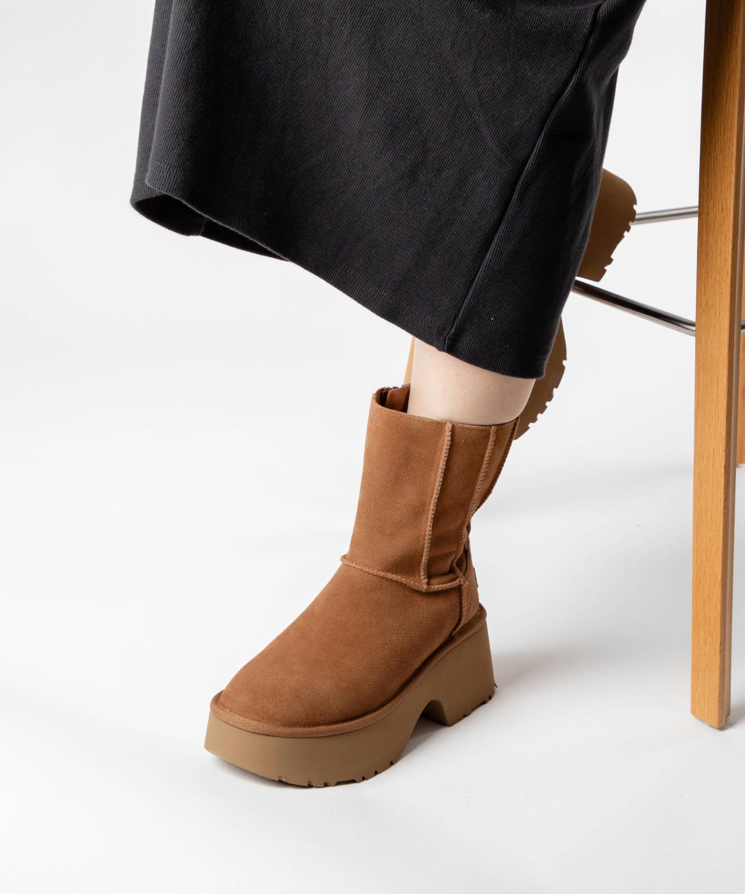 UGG 1158313 Boots CLASSIC TWIN SEAM NEW HEIGHTS Women's Shoes Thick-so