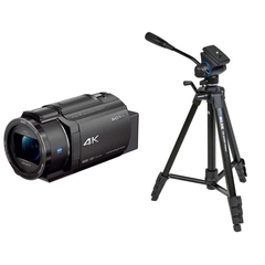 レンタル] ソニー 4Kビデオカメラ FDR-AX45A + 三脚 GX6400 Video