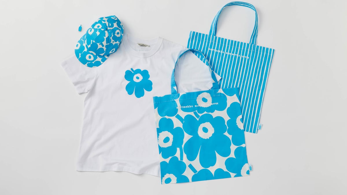 ブルーボトルコーヒーがマリメッコとコラボ ブルーカラーのウニッコが