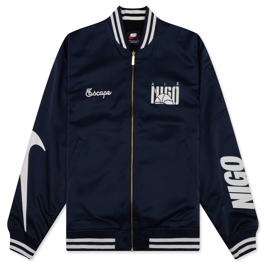 Nike x NIGO Coach Jacket - Midnight Navy/Black – Feature