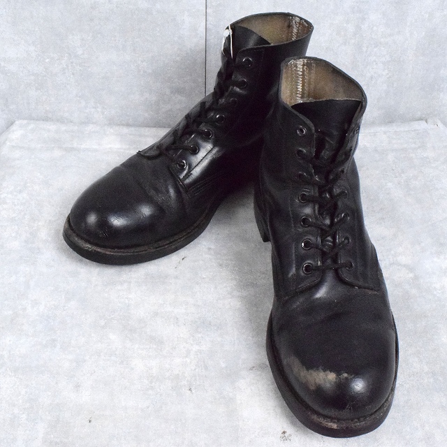 60年代 60s アメリカ軍 米軍 ブラック 黒 革靴 ミリタリー