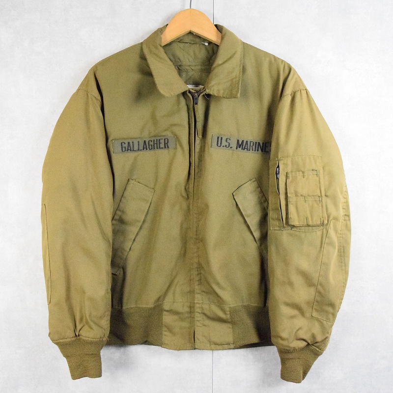 80s 80年代 米軍 アメリカ軍 ミリタリー フライトジャケット カーキ