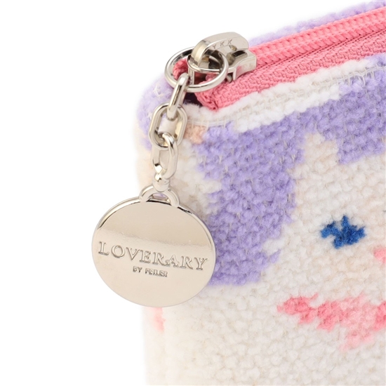 モフモフネコチャン 舟型ポーチM L/MNC-260282（WEB限定）(ペール