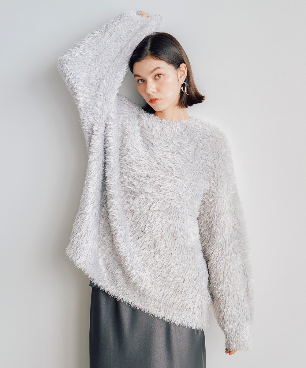 オーロララメフェザービッグニット｜PETAL ONLINE（ペタルオンライン）