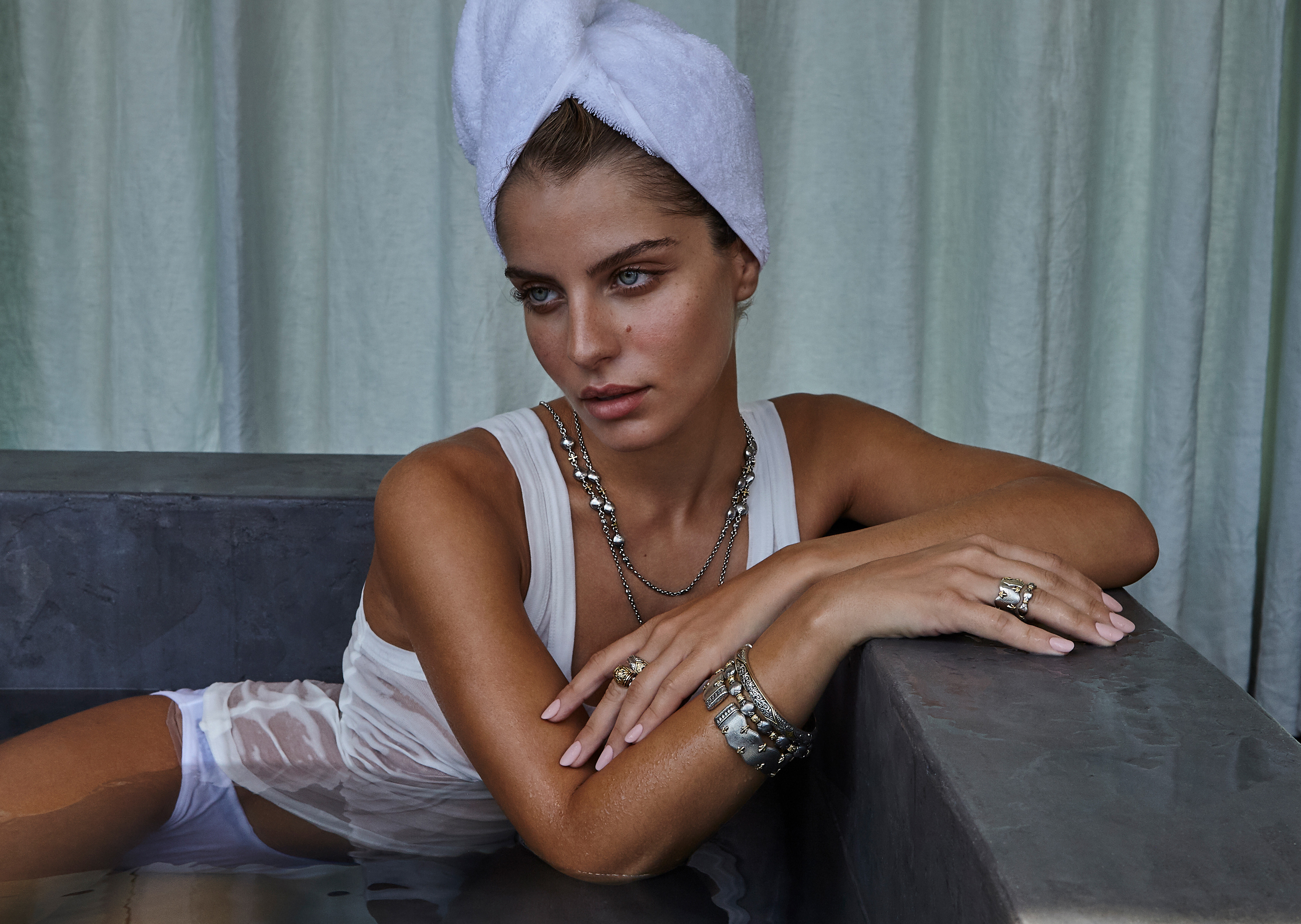 Trident Leather Bracelet | Konstantino Jewelry