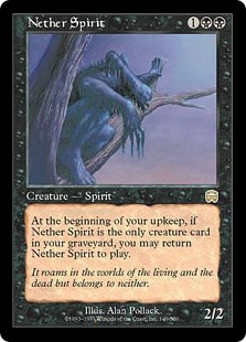 Foil】《冥界のスピリット/Nether Spirit》[MMQ] 黒R | 日本最大級 MTG