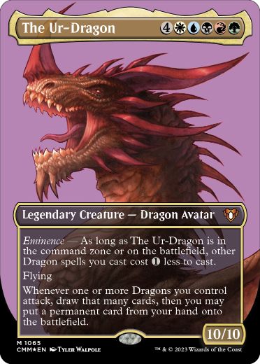 テクスチャー・Foil】(1065)《始祖ドラゴン/The Ur-Dragon》[CMM-BF