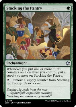 194)《食糧庫の備蓄/Stocking the Pantry》[BLB] 緑U | 日本最大級 MTG