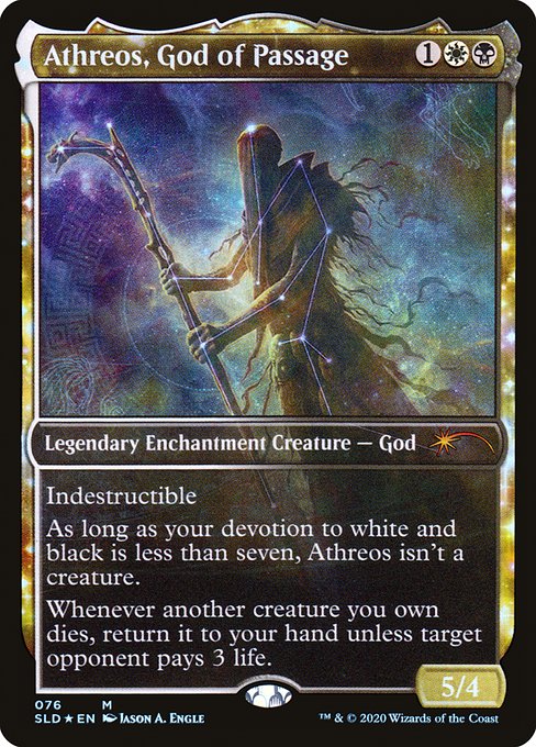 Foil】(076)□星座□《通行の神、エイスリオス/Athreos, God of