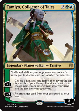 Foil】《伝承の収集者、タミヨウ/Tamiyo, Collector of Tales》[WAR