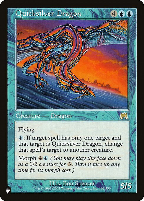 Foil】《水銀のドラゴン/Quicksilver Dragon》[ONS] 青R | 日本最大級