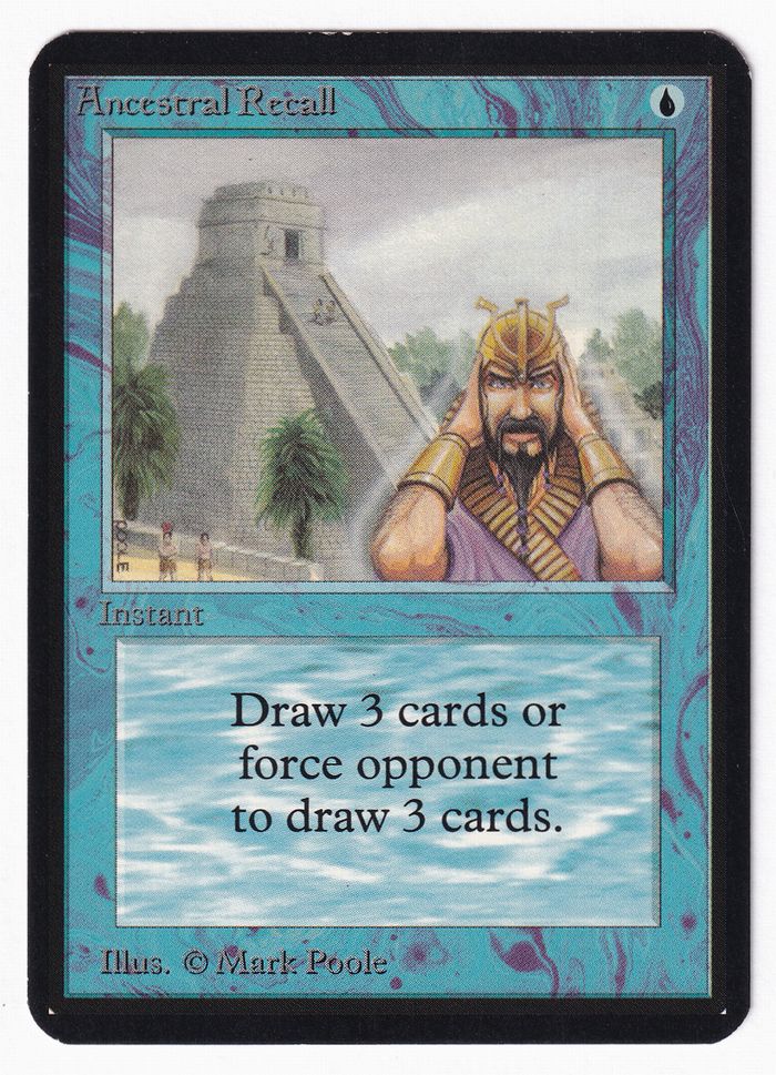 Ancestral Recall》[LEA] 青R | 日本最大級 MTG通販サイト「晴れる屋」