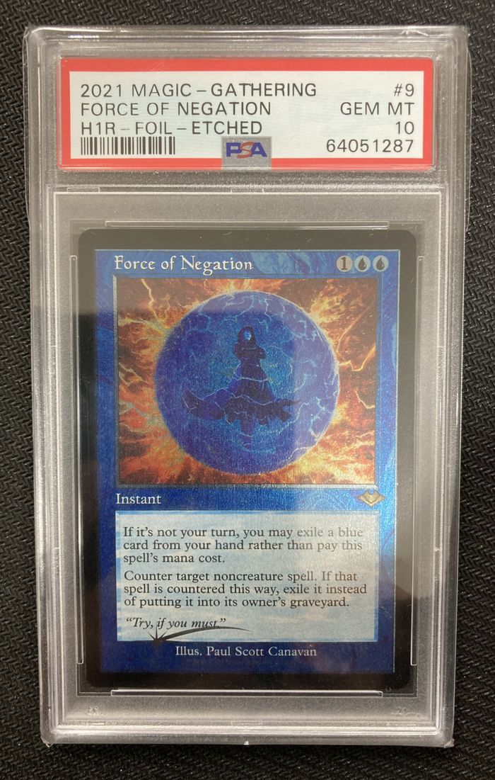 エッチング・Foil】(009)□旧枠□《否定の力/Force of Negation》[MH1