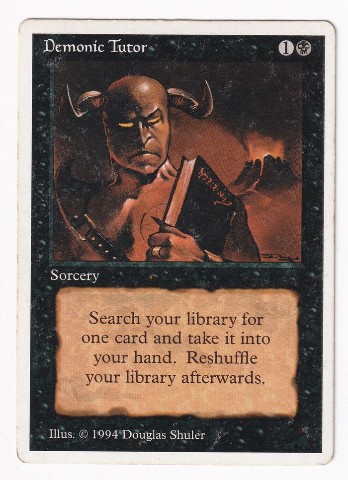 悪魔の教示者/Demonic Tutor》[Summer Magic] 黒U | 日本最大級 MTG