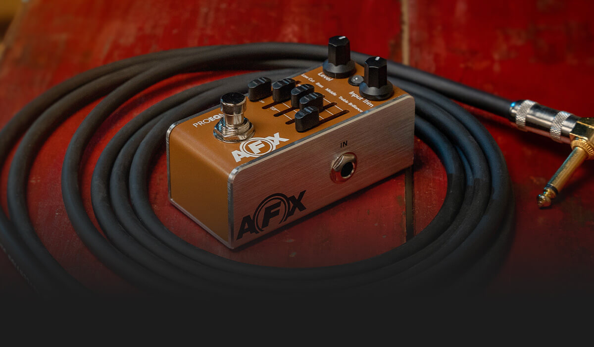 AFX Pro EQ Mini Acoustic GUITAR Preamp & EQ Pedal