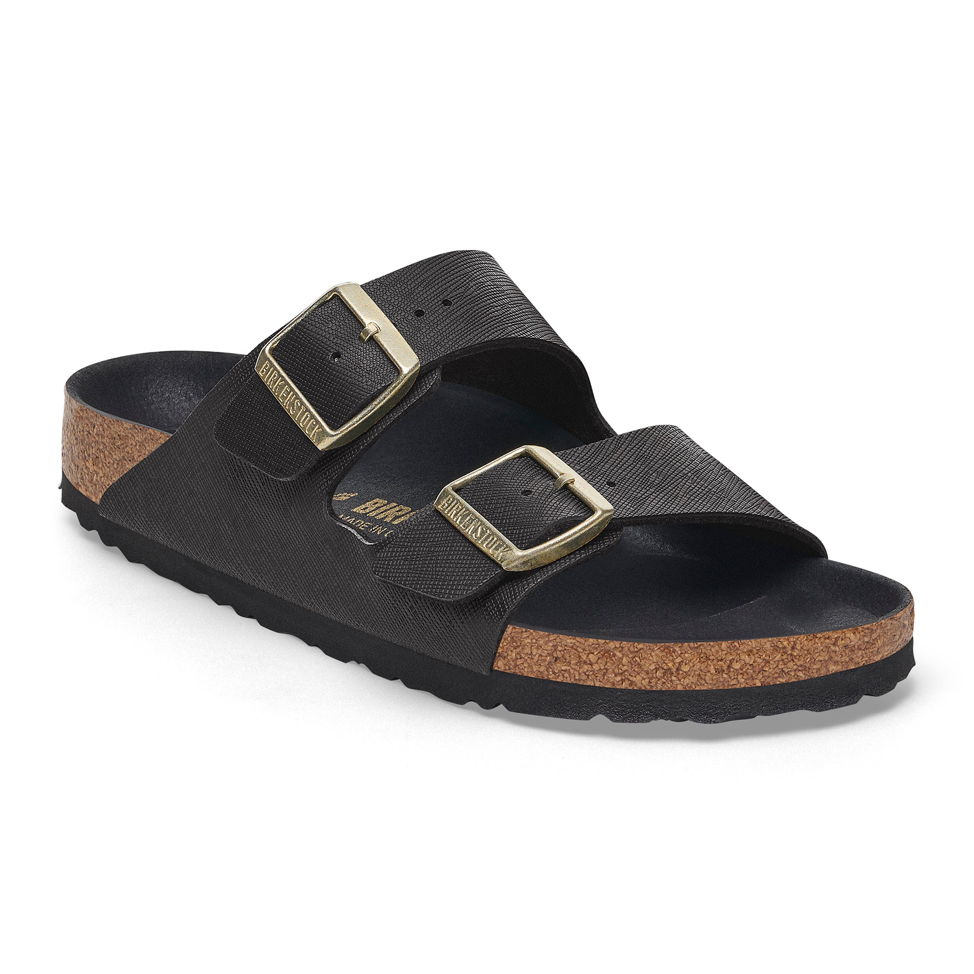 Birkenstock Gizeh Big Buckle iridescent black nubuck