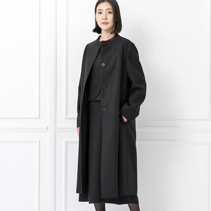 ライナー付きフォーマルコート 9号・ブラック｜東京ソワール