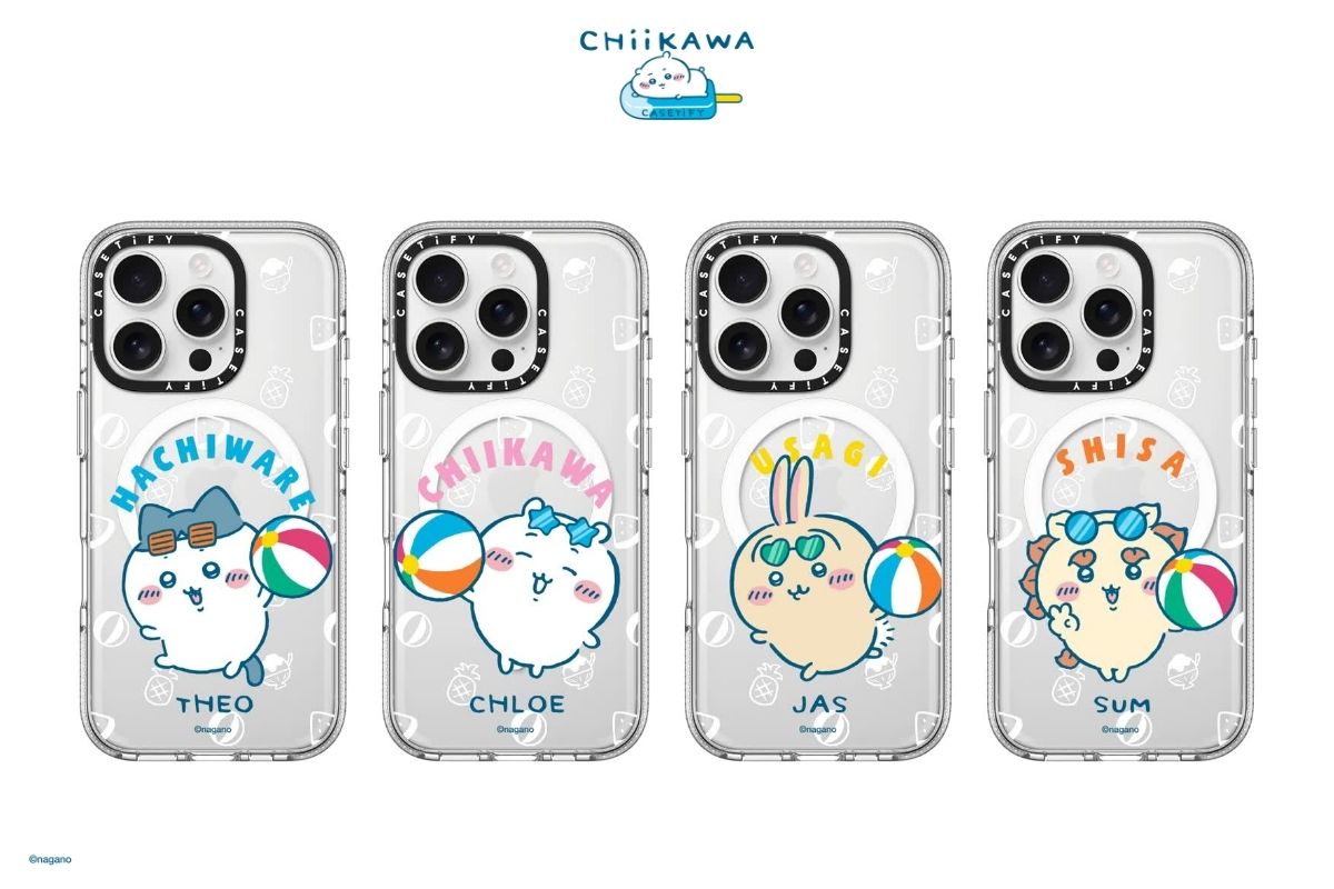 ちいかわ×CASETiFYがコラボ。夏仕様のスマホストラップやイヤホン