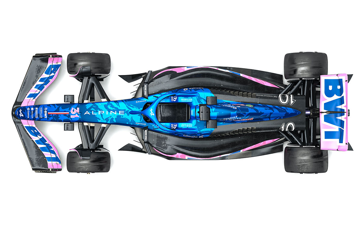 アルピーヌ、砂漠モチーフの「A523」特別リバリーを公開…F1ラスベガス