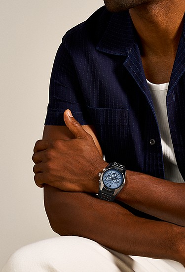 COACHMAN クロノグラフ ブラックレザーウォッチ - CH2564 - Fossil