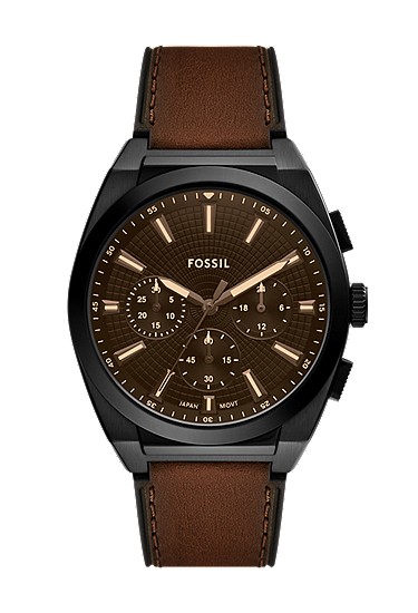 EVERETT クロノグラフ ブラウンレザーウォッチ - FS6108 - Fossil