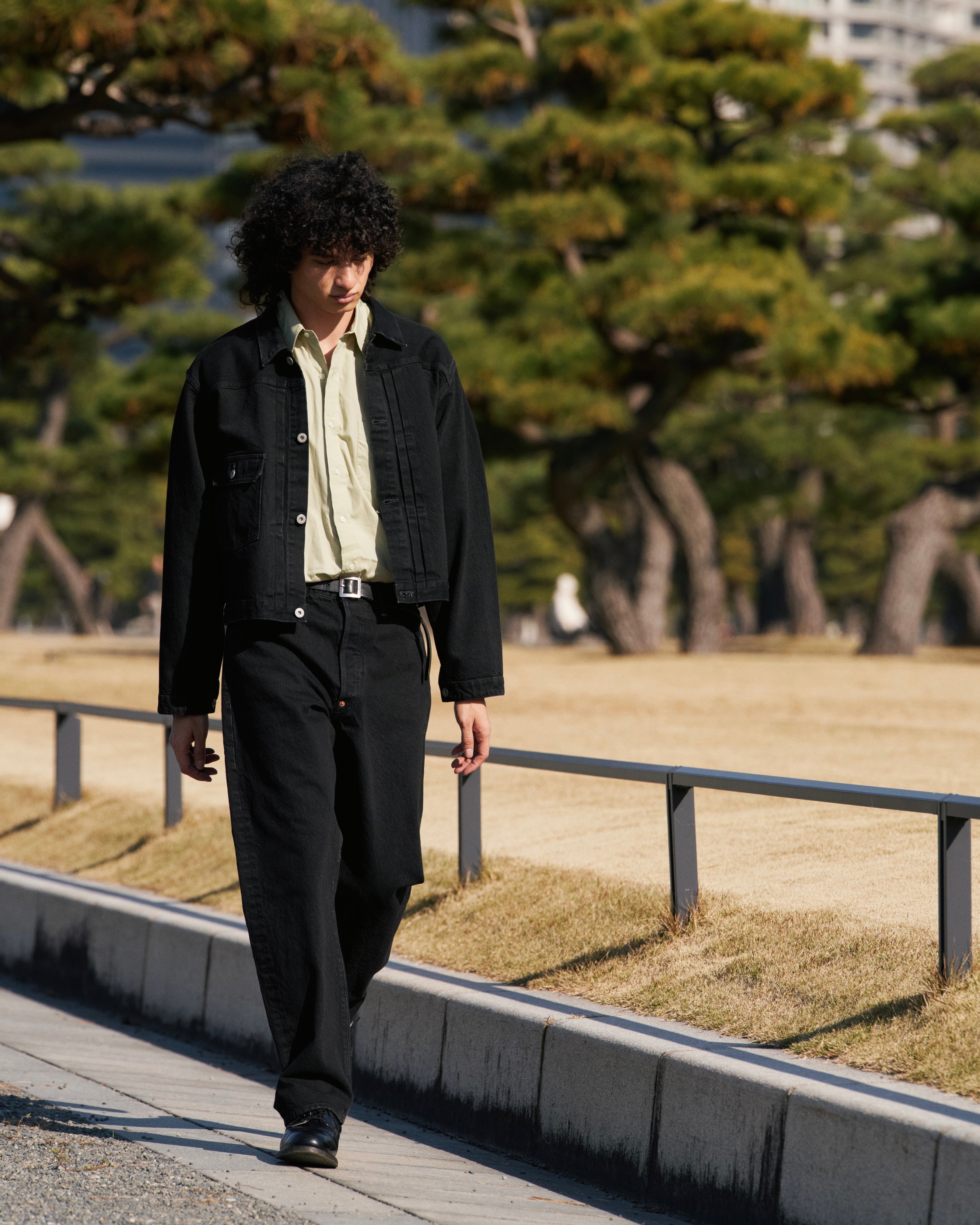 BLACK DENIM TRACKER JACKET 1st TYPE（ブラックデニムトラッカー