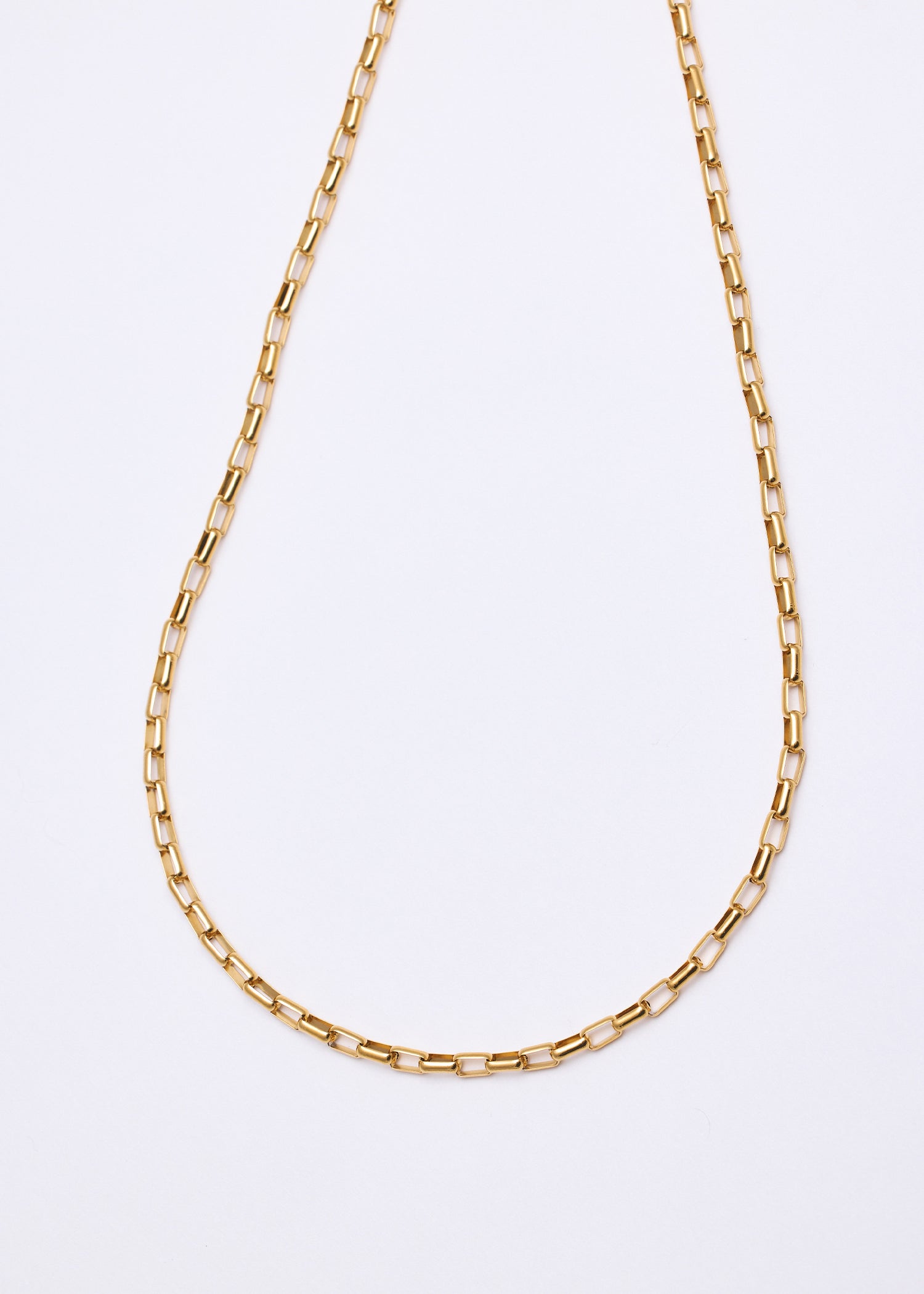 ゴールド]ボックスチェーンネックレス – FLOA