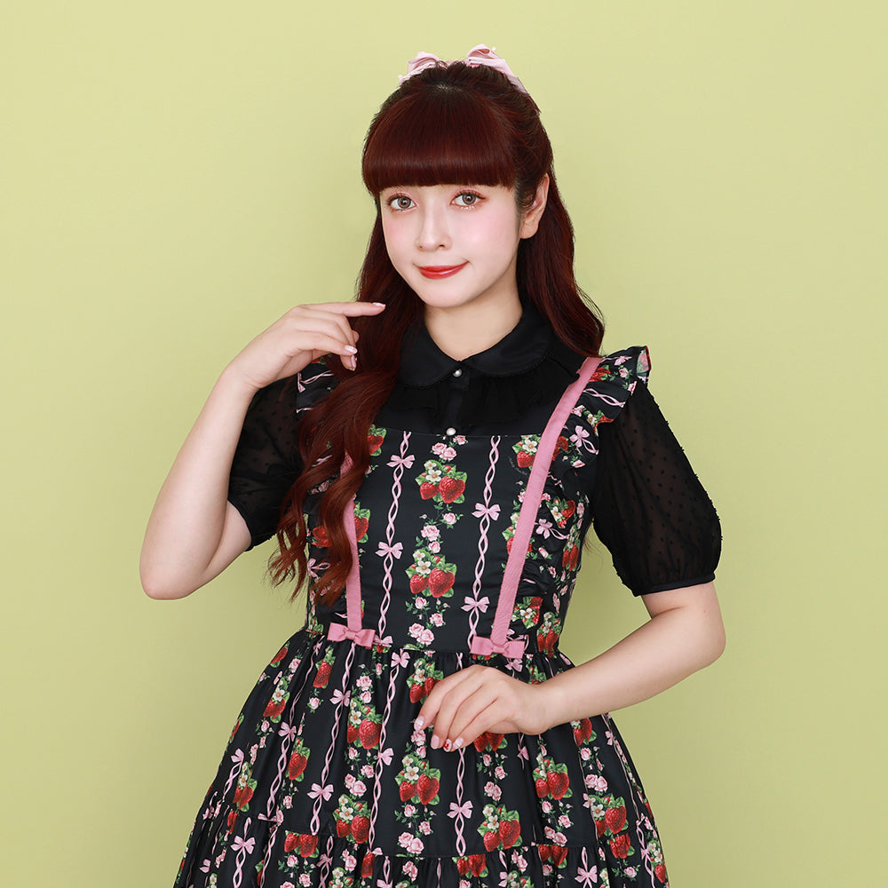 Strawberry Roseジャンパースカート-Melody BasKet(メロディバスケット