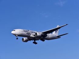 鬼滅の刃 じぇっと ‐参‐」特別塗装機 全日空 (777-200 | JA745A