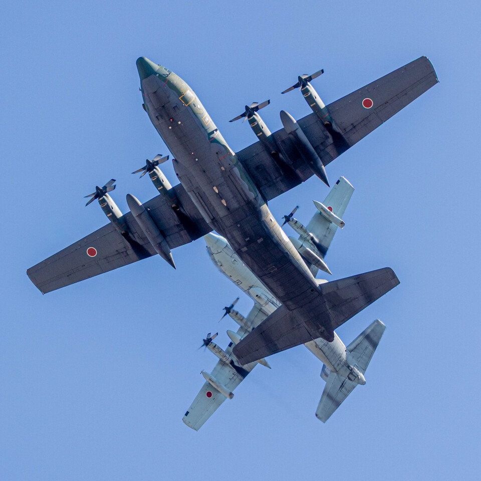 航空自衛隊 Lockheed C-130 Hercules 75-1077 名古屋飛行場 航空フォト