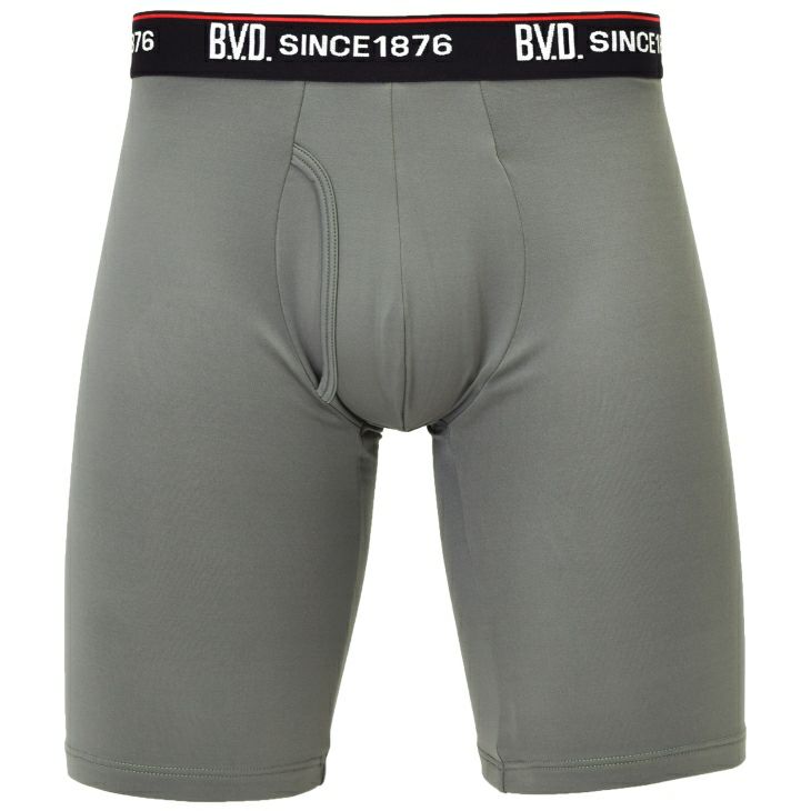 BVD ライトフィット 裏起毛 ロング ボクサー (前開き) 立体フロント
