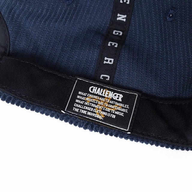 CHALLENGER [チャレンジャー] CORDUROY CAP (NAVY,RED) コーデュロイ