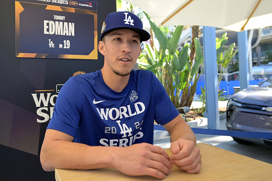 大谷翔平は「間違いなく尊敬する」 同僚になって3か月…エドマンが感じ
