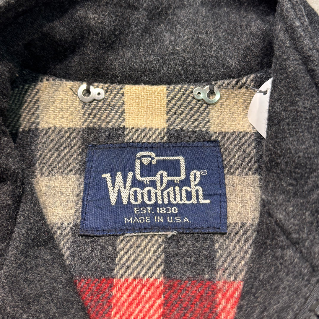 古着 80's USA製 WOOLRICH/ウールリッチ/ 裏地ネル/ チェック柄