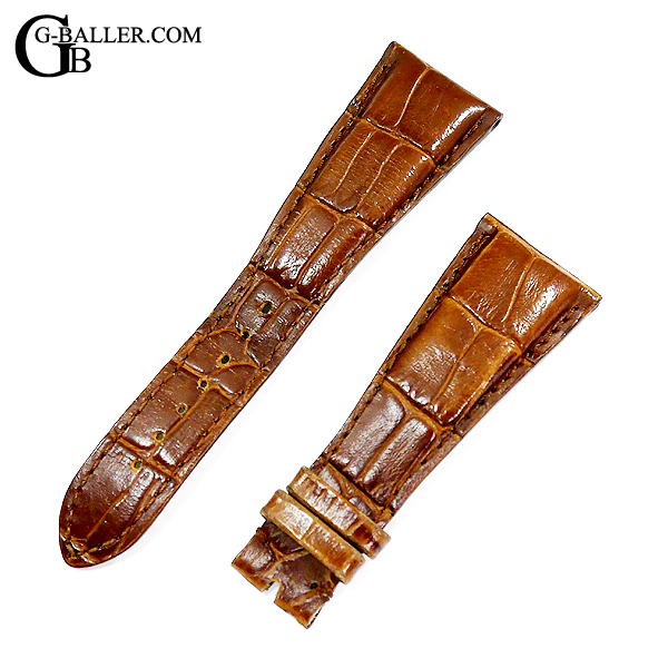 ブルガリ アショーマ ベルト 44用 交換 レザーベルト ブラウン