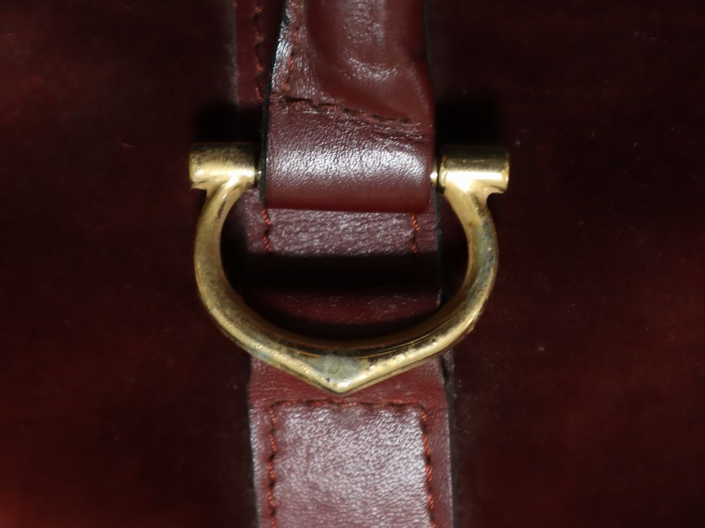 イタリア製 Cartier カルティエ マストライン ボストンバッグ スエード