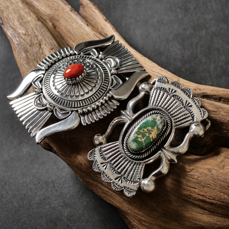 ナバホ族 ウィルフォードヘンリー ターコイズ バックル｜マライカ公式通販