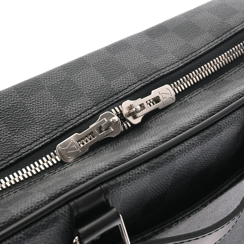 ルイヴィトンポルトドキュマン ヴォワヤージュGM 43027 黒/グレー