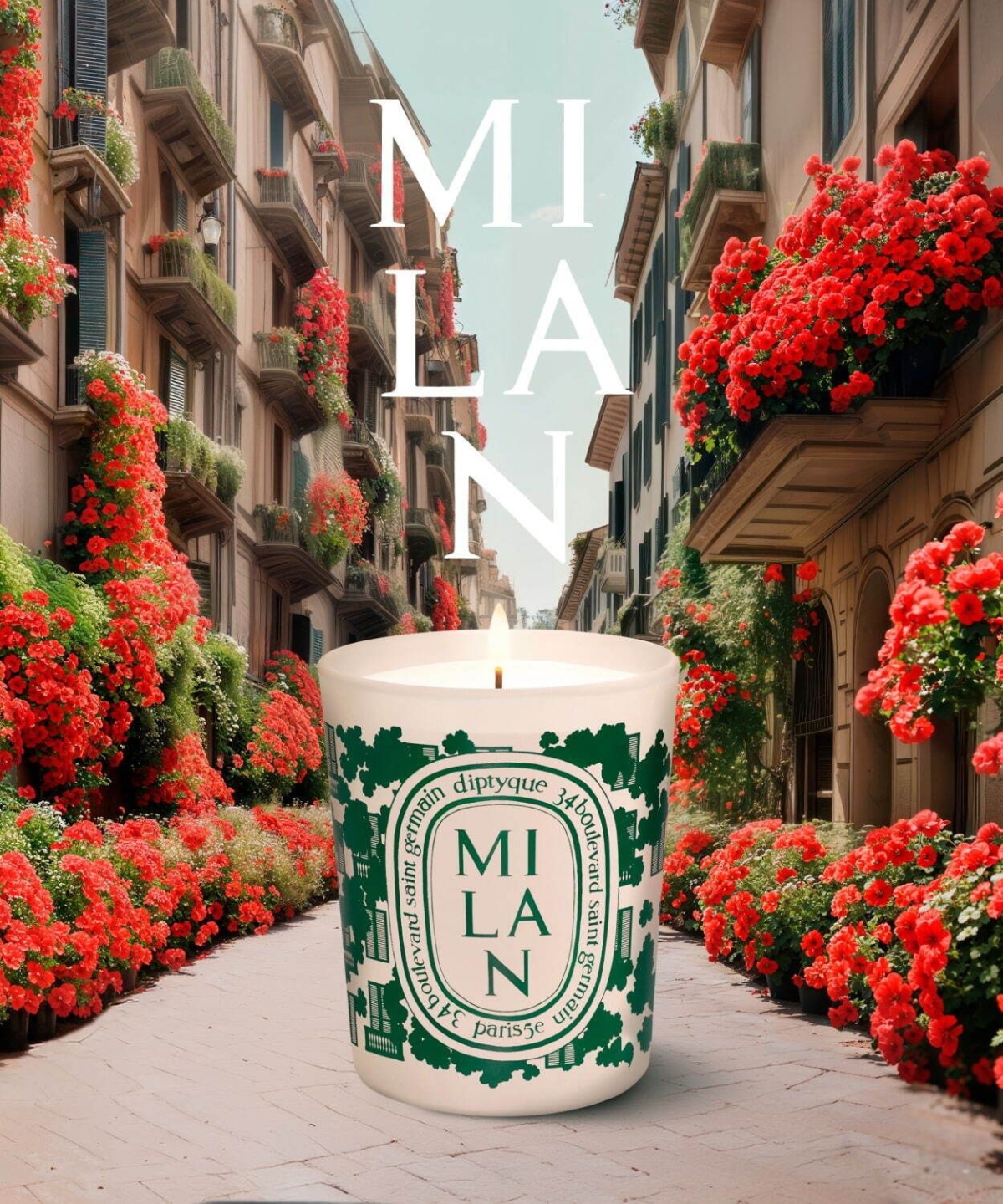 ディプティックのシティキャンドルシリーズの新作は「ミラノ」の香り