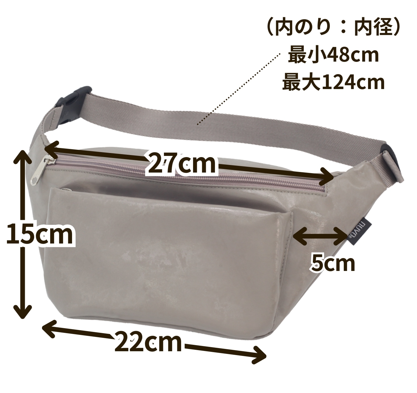 NV211 YAM-Tウエストボディバッグ｜大人のウエストボディバッグ