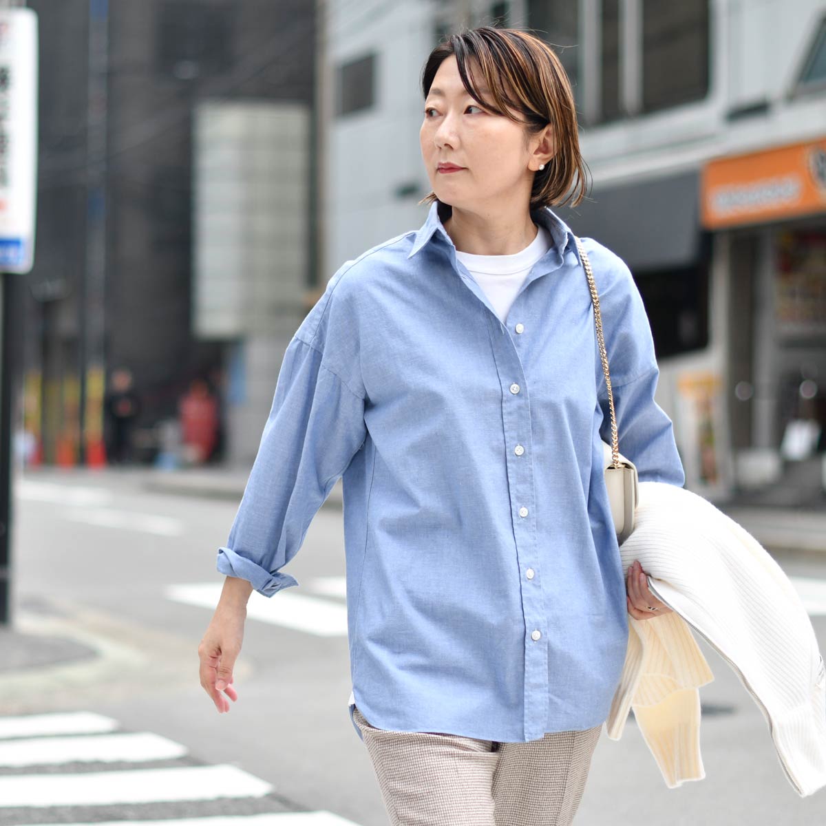 Finamore【フィナモレ】ビッグシルエットシャツ 012922 A4002C 04