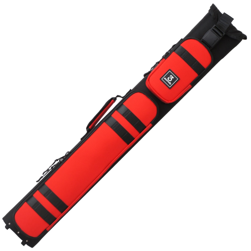 スリーセカンズ ハードケース ブラック/レッド 2B4S (バット2本