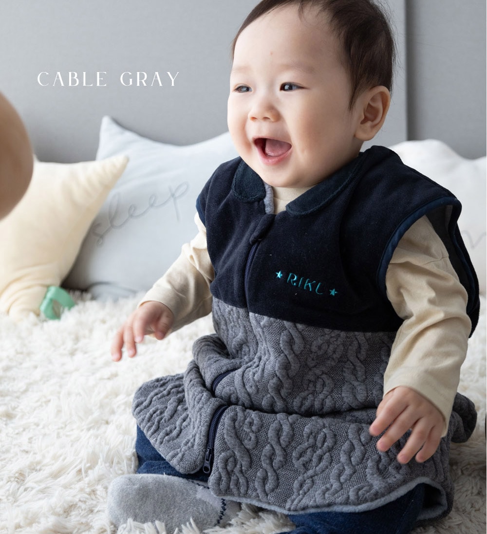 おでかけできる スリーパー 名前刺繍可能 日本製 / ベビー キッズ 防寒