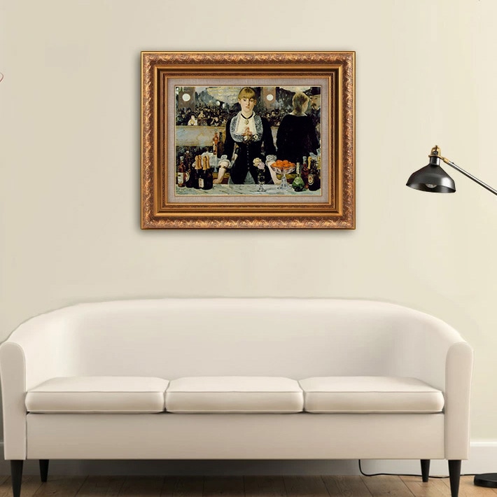 フォリー・ベルジェールのバー 【15号】 エドゥアール・マネ 【 額縁が