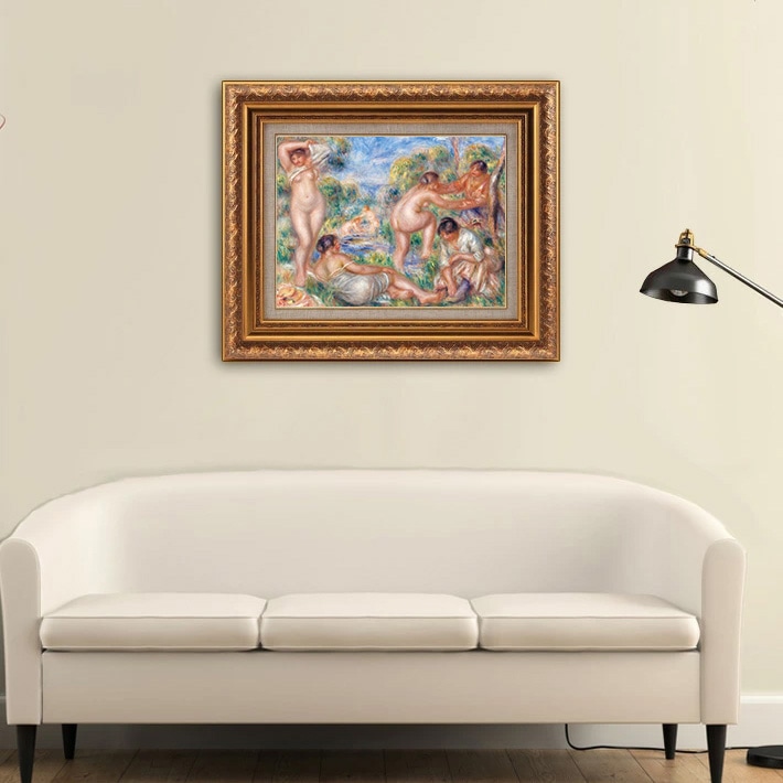 三人の浴女たち 【6号】 ピエール＝オーギュスト・ルノワール 【 額縁