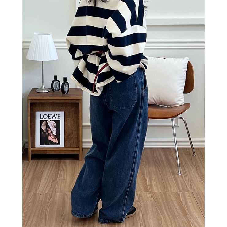 アウトレット K-collection ケイコレクション デニムパンツ ワイド