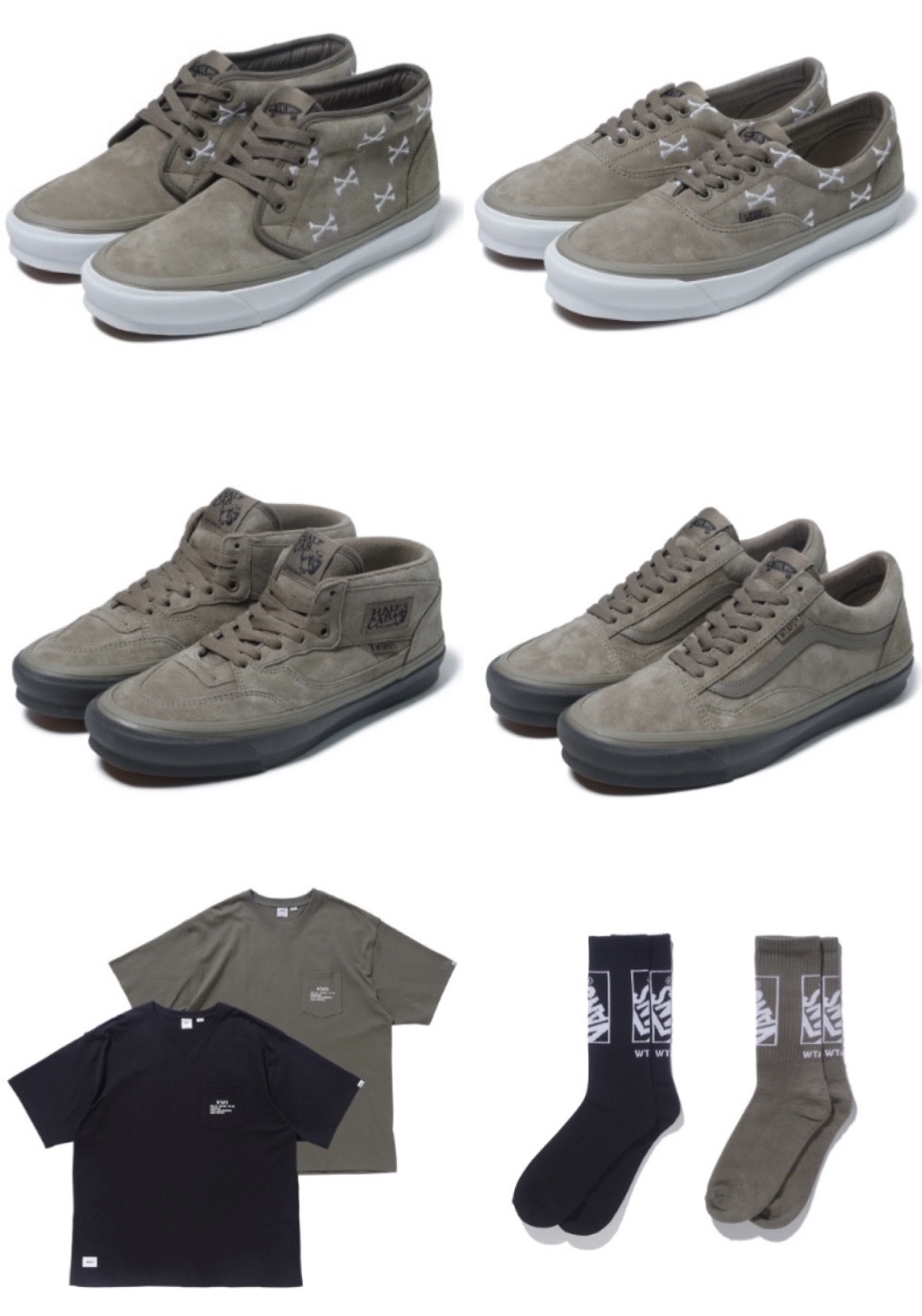 WTAPS × VANS VAULT OLD SKOOL & HALF CAB & ERA & CHUKKAが11/5に国内
